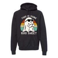 Funny Vintage Halloween Boo Ghost This Is Some Boo Sheet Gift Premium Hoodie