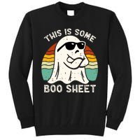 Funny Vintage Halloween Boo Ghost This Is Some Boo Sheet Gift Tall Sweatshirt