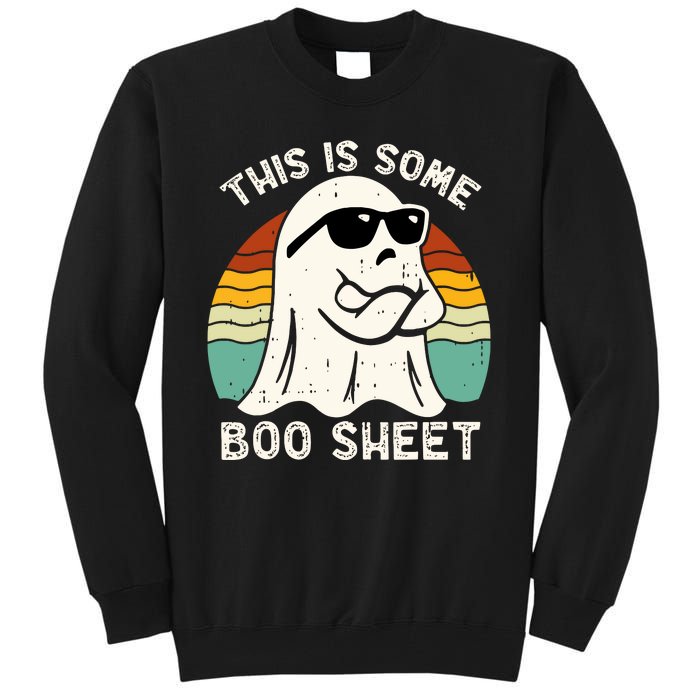 Funny Vintage Halloween Boo Ghost This Is Some Boo Sheet Gift Tall Sweatshirt