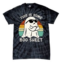 Funny Vintage Halloween Boo Ghost This Is Some Boo Sheet Gift Tie-Dye T-Shirt