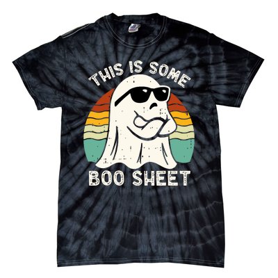 Funny Vintage Halloween Boo Ghost This Is Some Boo Sheet Gift Tie-Dye T-Shirt