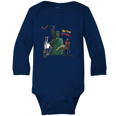 Free Venezuela Hasta El Final Abajo Cadenas Baby Long Sleeve Bodysuit