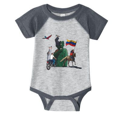 Free Venezuela Hasta El Final Abajo Cadenas Infant Baby Jersey Bodysuit