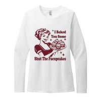 Funny Vintage Housewife I Baked You Some Shut The Fucupcakes Womens CVC Long Sleeve Shirt