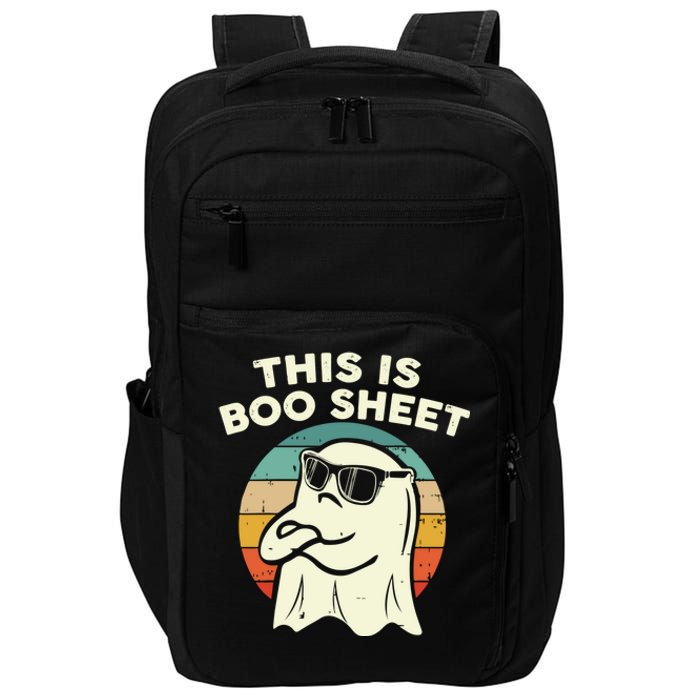 Funny Vintage Halloween Boo Ghost This Is Some Boo Sheet Gift Impact Tech Backpack