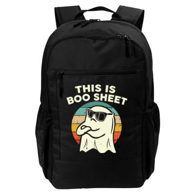 Funny Vintage Halloween Boo Ghost This Is Some Boo Sheet Gift Daily Commute Backpack