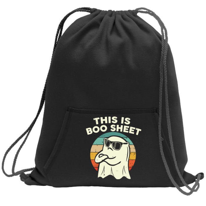 Funny Vintage Halloween Boo Ghost This Is Some Boo Sheet Gift Sweatshirt Cinch Pack Bag