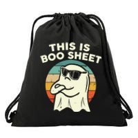 Funny Vintage Halloween Boo Ghost This Is Some Boo Sheet Gift Drawstring Bag