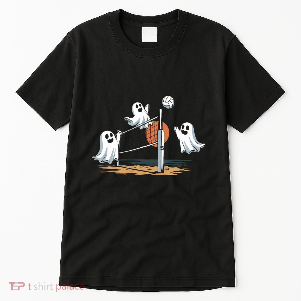 Funny Volleyball Halloween Ghostvolleyball Sports Lovers Tall T-Shirt