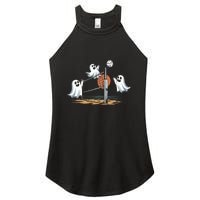 Funny Volleyball Halloween Ghostvolleyball Sports Lovers Women's Perfect Tri Rocker Tank