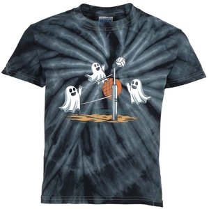 Funny Volleyball Halloween Ghostvolleyball Sports Lovers Kids Tie-Dye T-Shirt