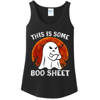 Funny Vintage Halloween Boo Ghost This Is Some Boo Sheet Gift Ladies Essential Tank