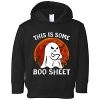 Funny Vintage Halloween Boo Ghost This Is Some Boo Sheet Gift Toddler Hoodie