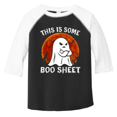 Funny Vintage Halloween Boo Ghost This Is Some Boo Sheet Gift Toddler Fine Jersey T-Shirt