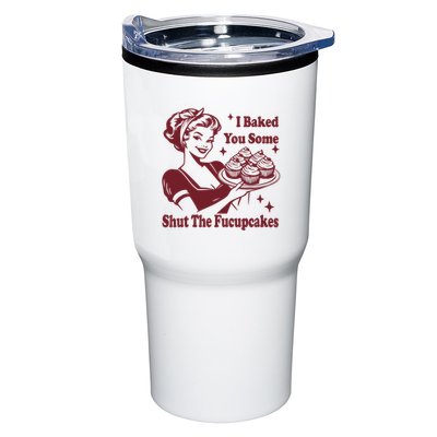 Funny Vintage Housewife I Baked You Some Shut The Fucupcakes Tumbler