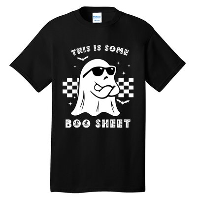 Funny Vintage Halloween Boo Ghost This Is Some Boo Sheet Gift Tall T-Shirt