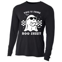 Funny Vintage Halloween Boo Ghost This Is Some Boo Sheet Gift Cooling Performance Long Sleeve Crew