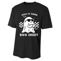 Funny Vintage Halloween Boo Ghost This Is Some Boo Sheet Gift Performance Sprint T-Shirt