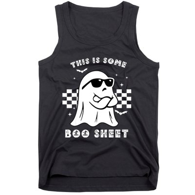 Funny Vintage Halloween Boo Ghost This Is Some Boo Sheet Gift Tank Top