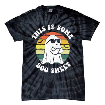 Funny Vintage Halloween Boo Ghost This Is Some Boo Sheet Gift Tie-Dye T-Shirt