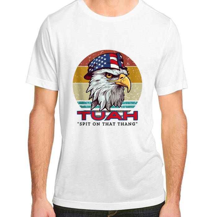 Funny Vintage Hawk Tuah Spit On That Thang Hawk Tua Gift Adult ChromaSoft Performance T-Shirt