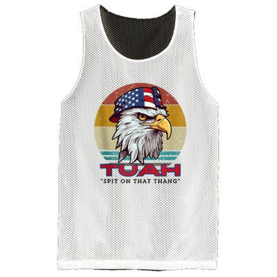 Funny Vintage Hawk Tuah Spit On That Thang Hawk Tua Gift Mesh Reversible Basketball Jersey Tank