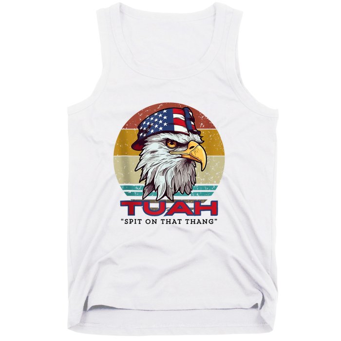 Funny Vintage Hawk Tuah Spit On That Thang Hawk Tua Gift Tank Top