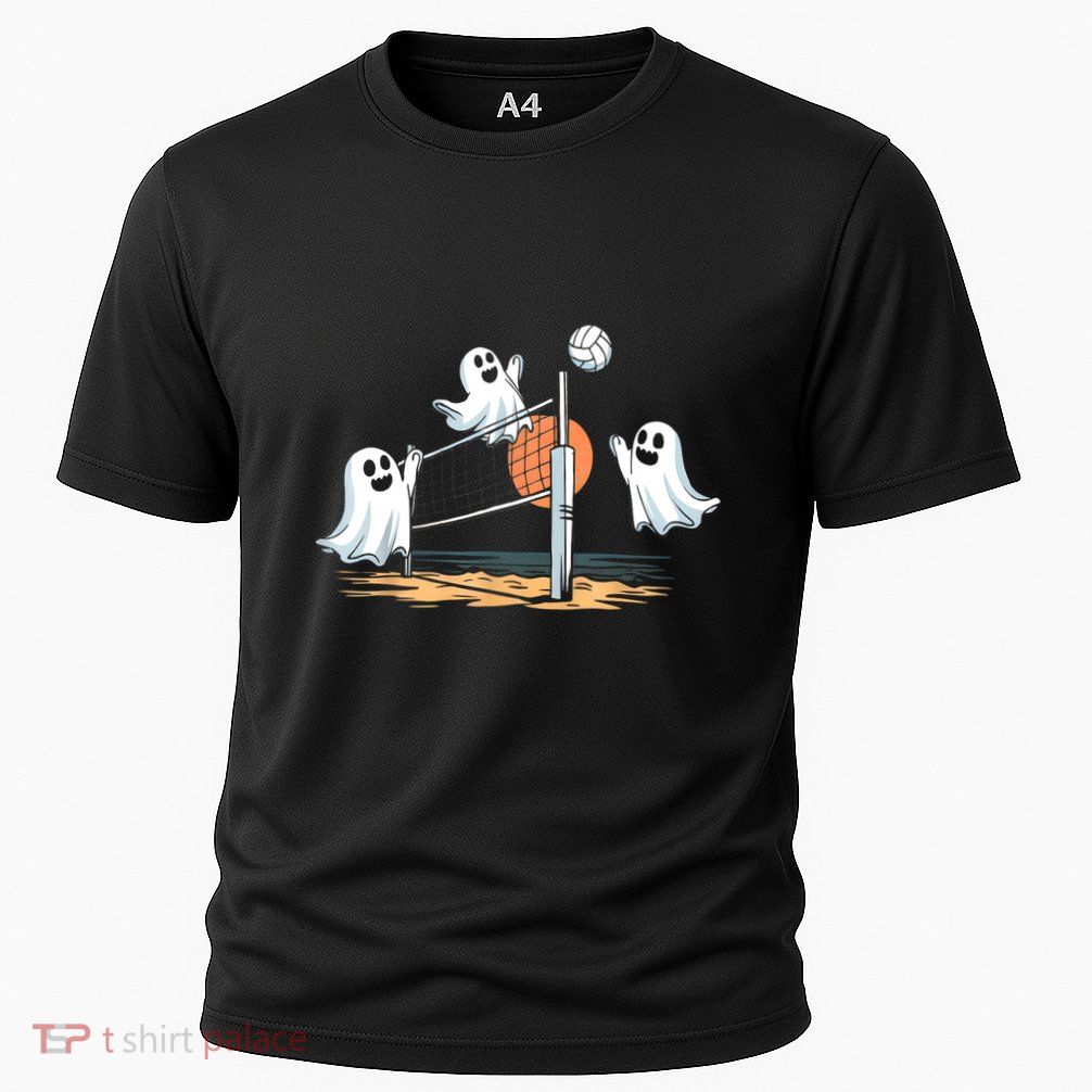 Funny Volleyball Halloween Ghostvolleyball Sports Lovers Performance Shirt