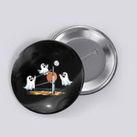 Funny Volleyball Halloween Ghostvolleyball Sports Lovers Button