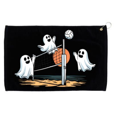 Funny Volleyball Halloween Ghostvolleyball Sports Lovers Grommeted Golf Towel