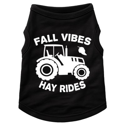 Fall Vibes Hay Rides Season Doggie Tank
