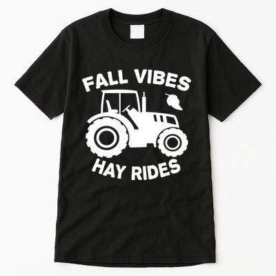 Fall Vibes Hay Rides Season Tall T-Shirt