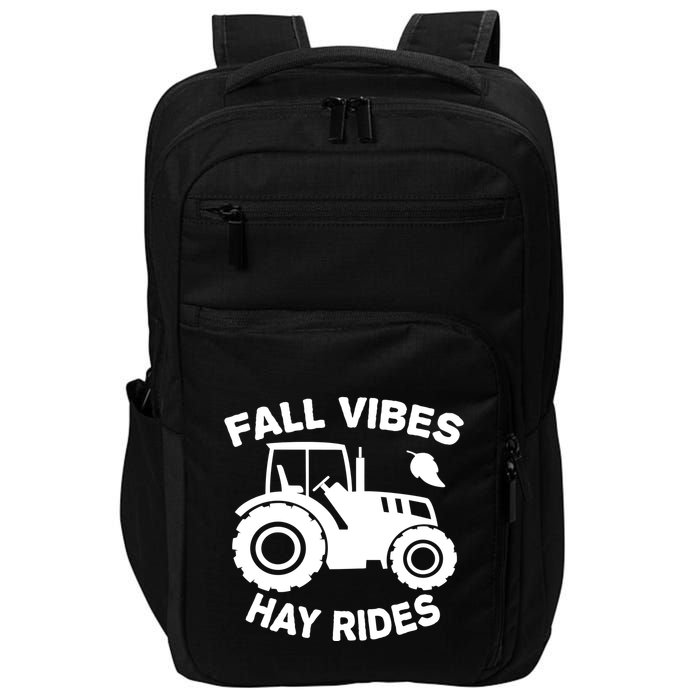 Fall Vibes Hay Rides Season Impact Tech Backpack