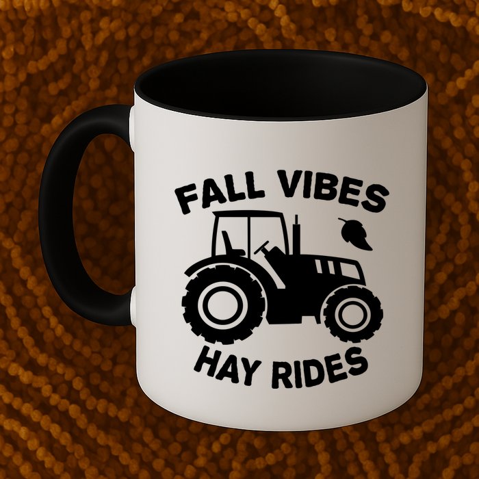 Fall Vibes Hay Rides Season Mug