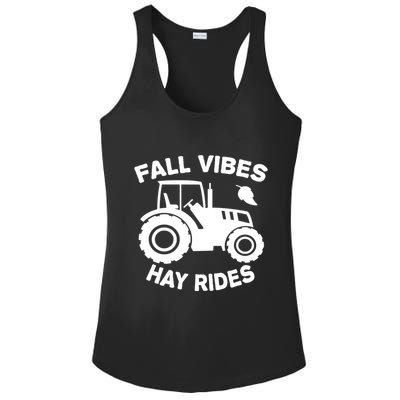 Fall Vibes Hay Rides Season Ladies PosiCharge Competitor Racerback Tank