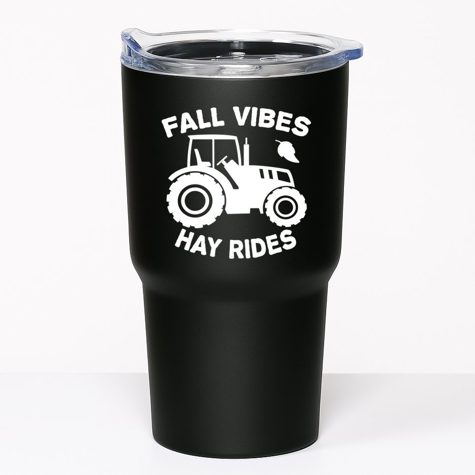 Fall Vibes Hay Rides Season Tumbler