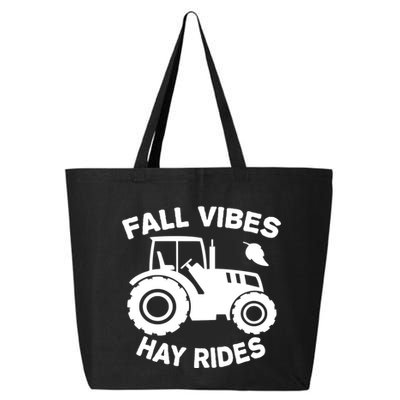 Fall Vibes Hay Rides Season 25L Jumbo Tote