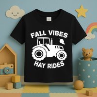 Fall Vibes Hay Rides Season Toddler T-Shirt