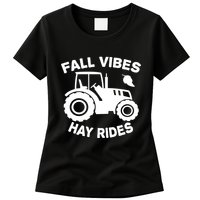 Fall Vibes Hay Rides Season Womens T-Shirt