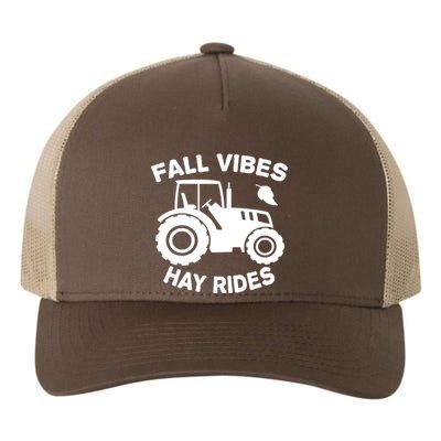 Fall Vibes Hay Rides Season Yupoong Adult 5-Panel Trucker Hat