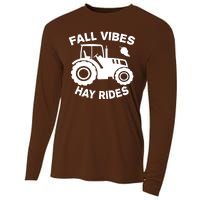 Fall Vibes Hay Rides Season Cooling Performance Long Sleeve Crew