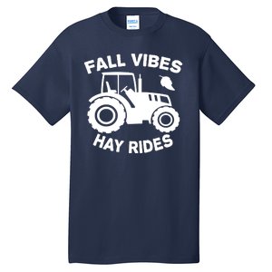 Fall Vibes Hay Rides Season Tall T-Shirt