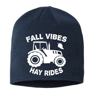 Fall Vibes Hay Rides Season Sustainable Beanie