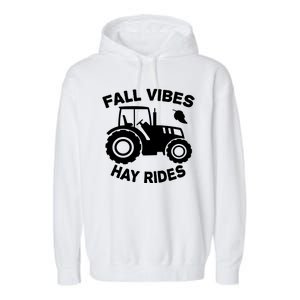 Fall Vibes Hay Rides Season Garment-Dyed Fleece Hoodie