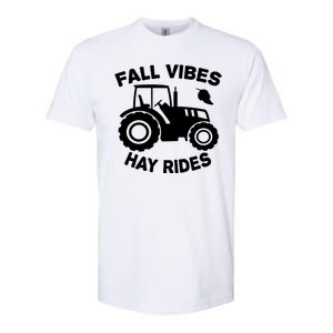 Fall Vibes Hay Rides Season Softstyle CVC T-Shirt