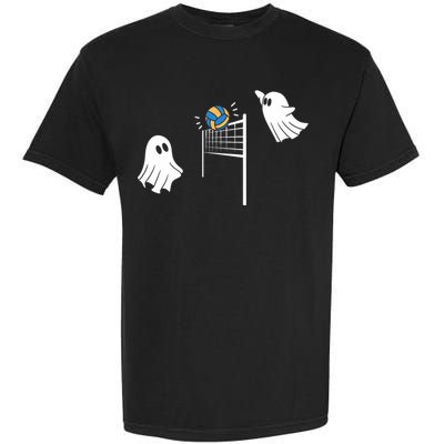 Funny Volleyball Halloween Ghost Volleyball Sports Lovers Garment-Dyed Heavyweight T-Shirt