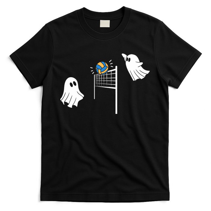 Funny Volleyball Halloween Ghost Volleyball Sports Lovers T-Shirt