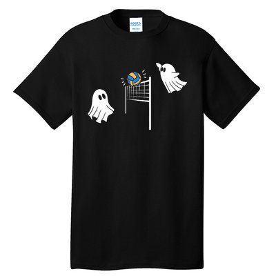 Funny Volleyball Halloween Ghost Volleyball Sports Lovers Tall T-Shirt