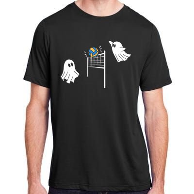 Funny Volleyball Halloween Ghost Volleyball Sports Lovers Adult ChromaSoft Performance T-Shirt