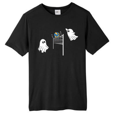 Funny Volleyball Halloween Ghost Volleyball Sports Lovers Tall Fusion ChromaSoft Performance T-Shirt